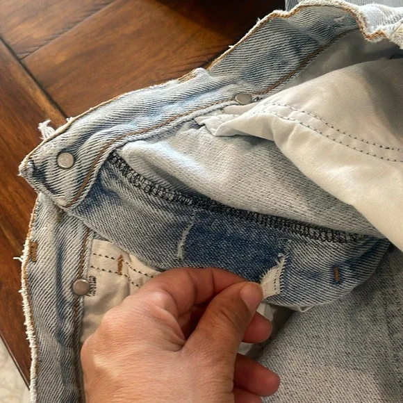 Vintage Wrangler light wash blue denim jeans high waisted rise sz 29 waist - Picture 7 of 16